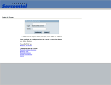Tablet Screenshot of cadastro.sercomtel.com.br